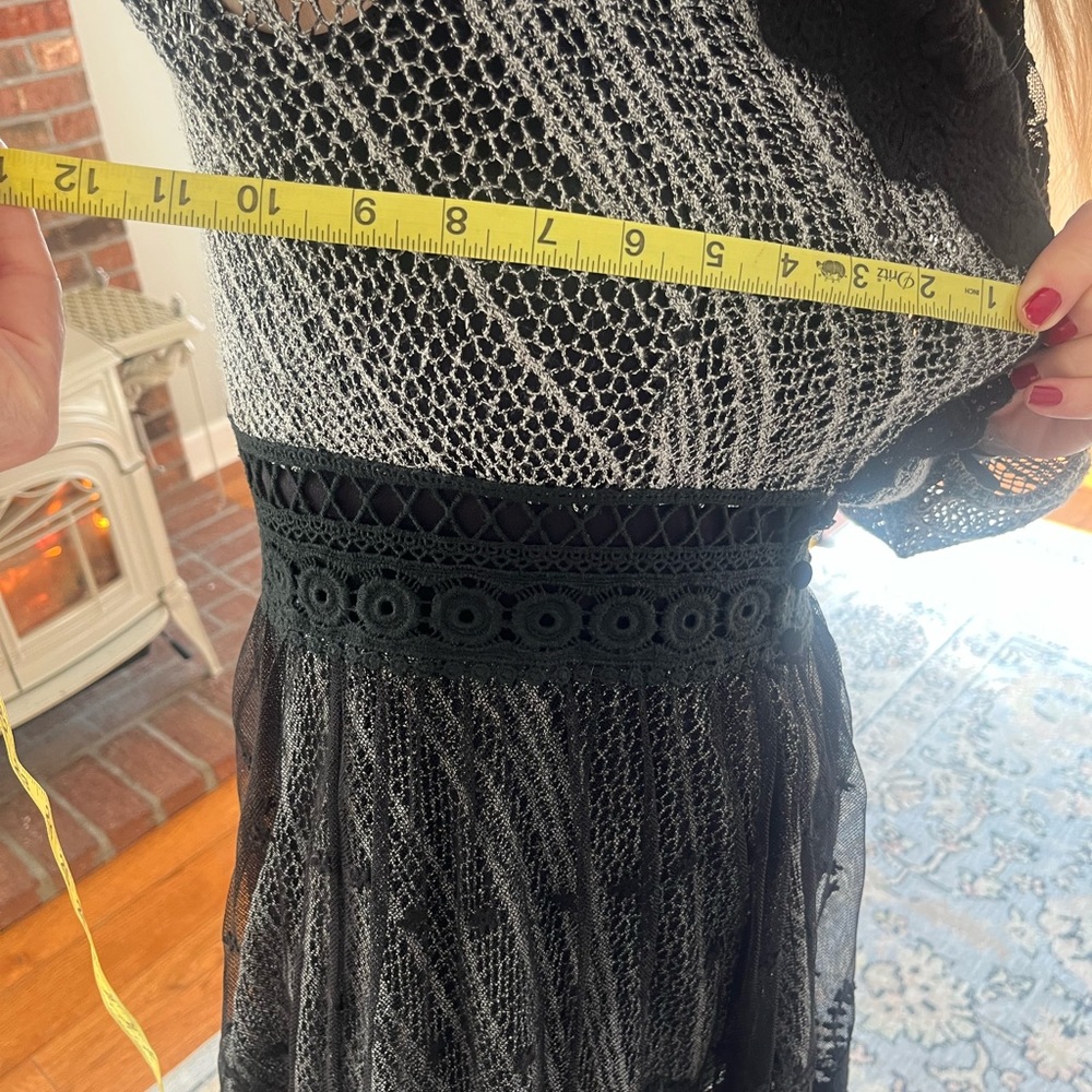 Lace cardigan rock and roll style, sheer - Picture 6 of 6
